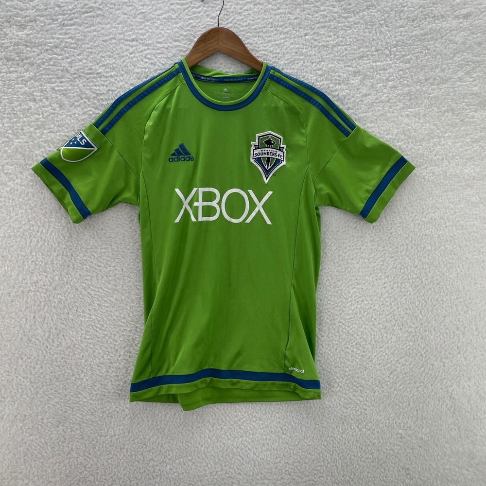 Seattle Sounders Jersey Mens Small Green Clint Dempsey #2 MLS Adidas Soccer